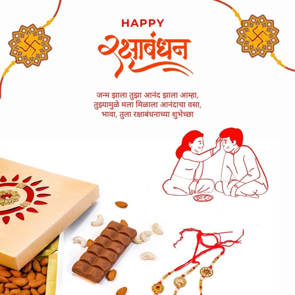 happy rakshabandhan message in marathi