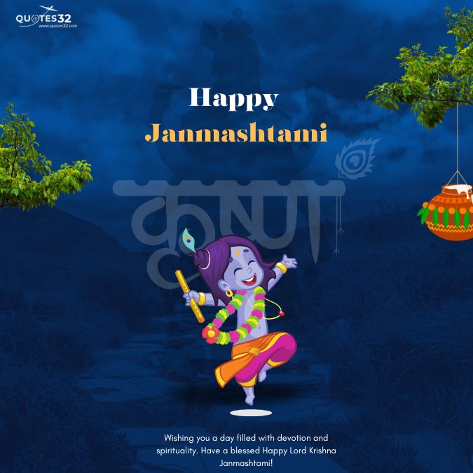 Happy krushna janmashtami status in marathi