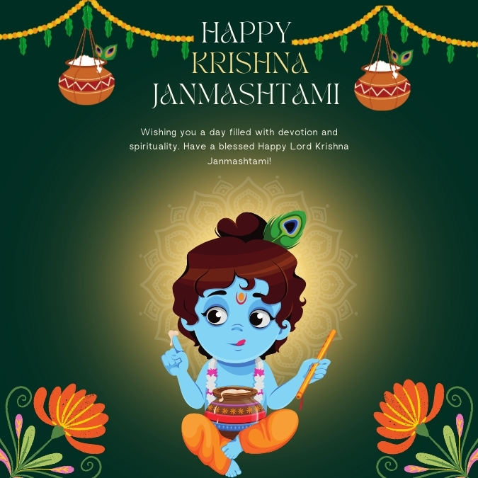 Happy krushna janmashtami status in marathi