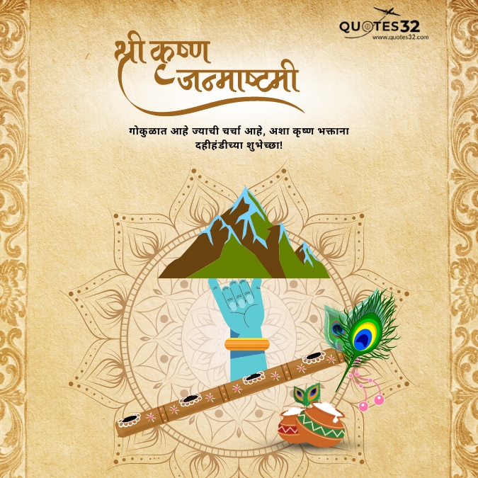 Happy krushna janmashtami status in marathi